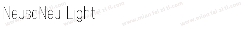 NeusaNeu Light字体转换